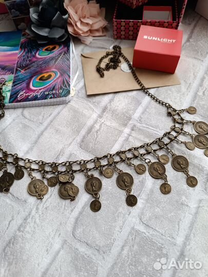 Цепочка на бедра для восточных танцев (с монетами)