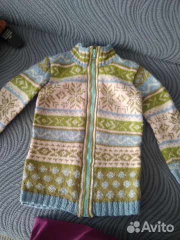 Кофта вязаная (ручная работа) для девочки 4-5 лет
