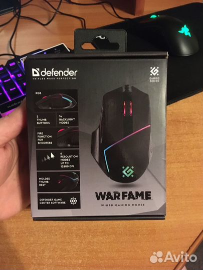 Игровая мышь Defender Warfame GM-880L (Новая)