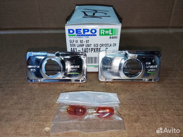 Комплект повторитель поворота VW golf III