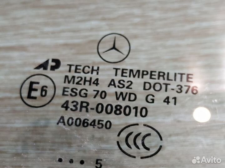 Стекло переднее правое Mercedes W164