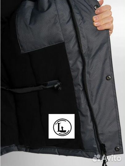 Костюм зимний huntsman Полюс серый черный