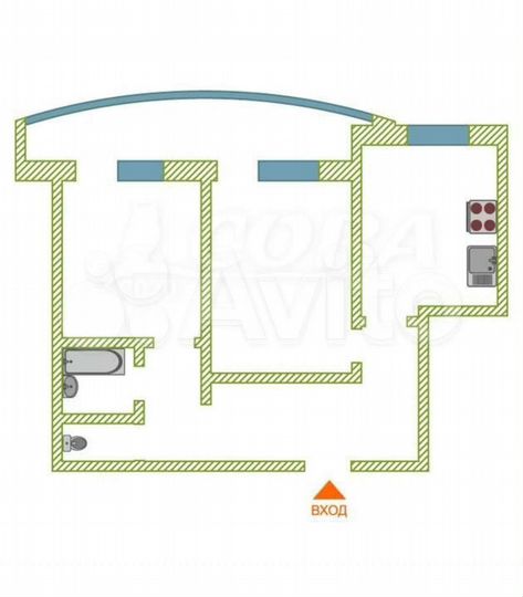 2-к. квартира, 64 м², 14/17 эт.