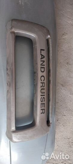 Накладка на бампер land cruiser 100