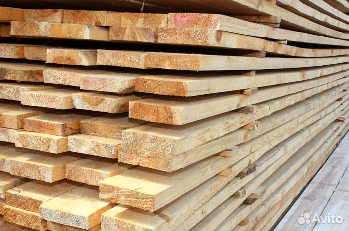 Доска обрезная 40х200х6000