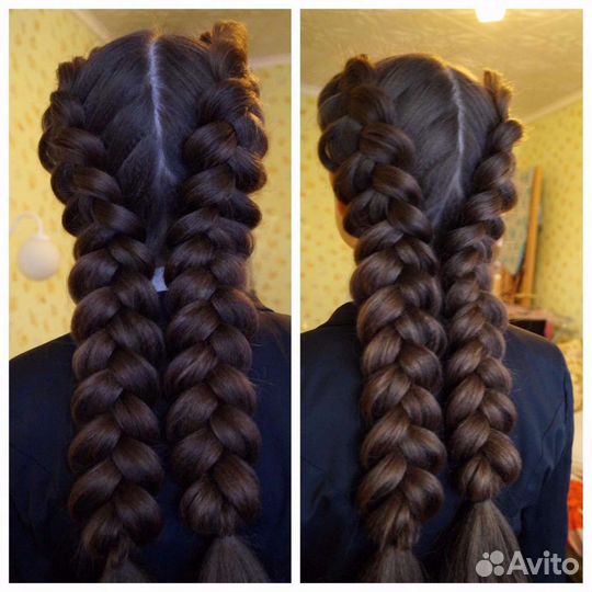 Плетение различных кос, причёски с плетением