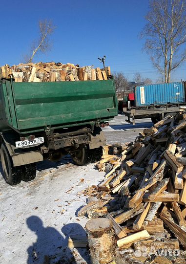 Дрова с доставкой самосвалом от 3м3