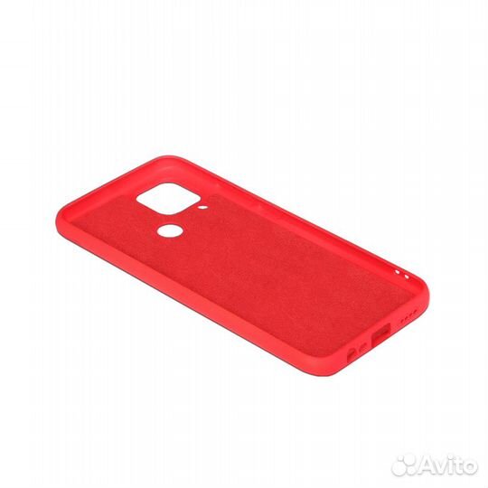 Силиконовый чехол с микрофиброй для Realme C15 (re