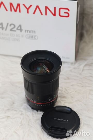 Объектив samyang 1.4/24 mm Canon