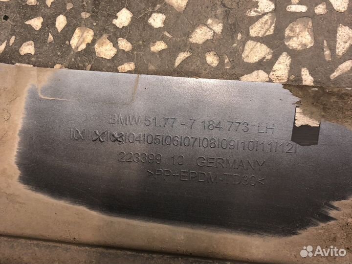 Накладки порогов бмв 5 f10 рестайлинг