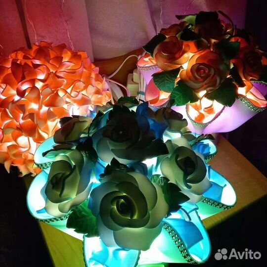 Светильник-ночник букет из изолона