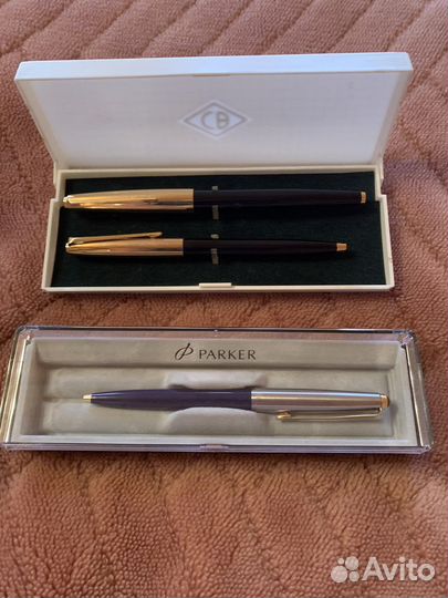 Набор ручек СССР. Parker 45 шариковая ручка