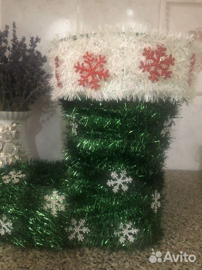 Рождественский сапог валенок