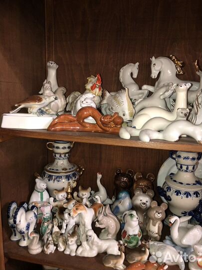 Фарфоровые статуэтки анималистика