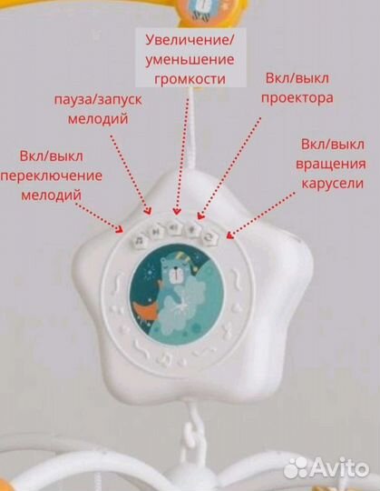 Мобиль на детскую кроватку