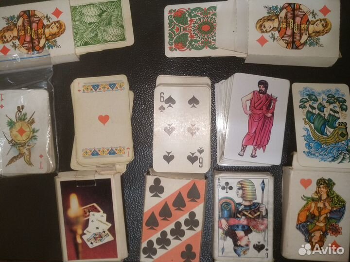 Игральные карты СССР сувенирные атласные