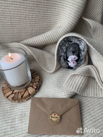 Ежик в тумане,валяние, игрушка из шерсти