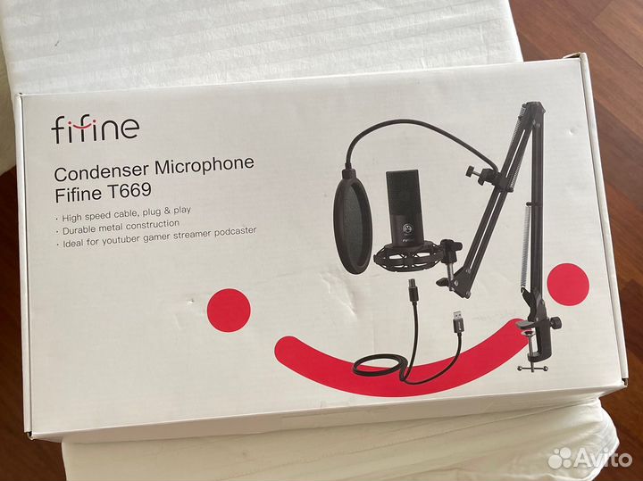 В доставке. микрофон fifane T669
