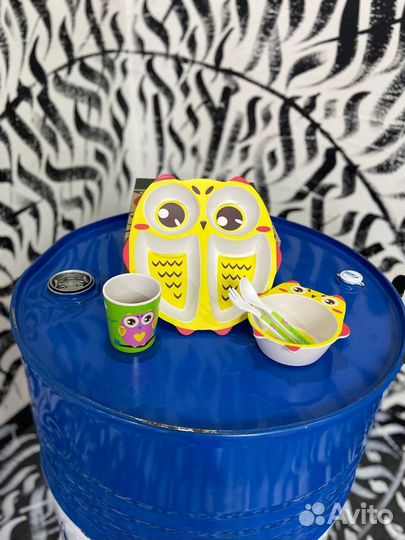 Детская бамбуковая посуда