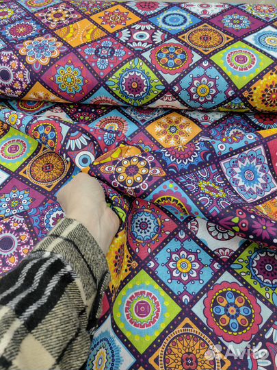 Ткань хлопок мелкий рисунок пэчворк лоскут шитье