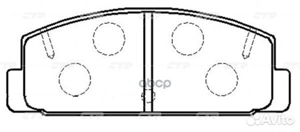 Колодки тормозные дисковые задние mazda RX-7 II