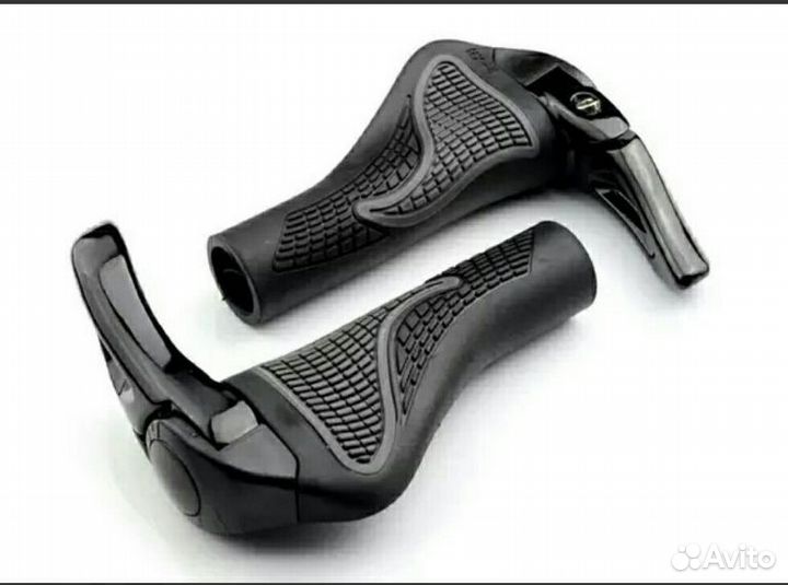 Эргономичные грипсы с рогами вело