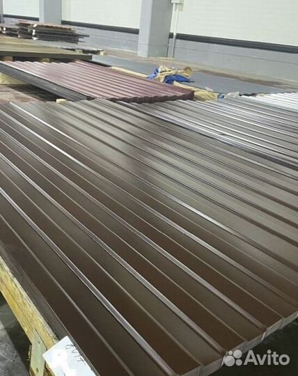 Профлист для забора С8 шоколад (0.35) пф4900