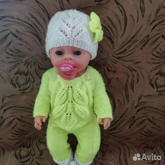 Вязаная одежда для беби бон и подобных кукол