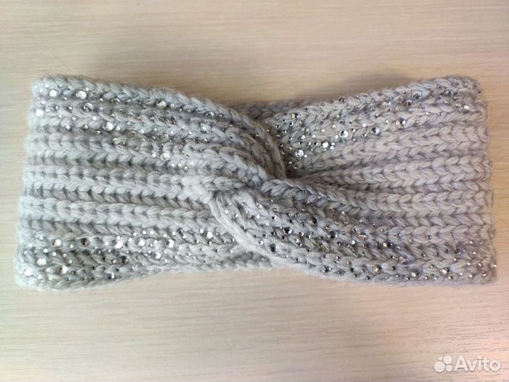 Новая вязаная повязка на голову