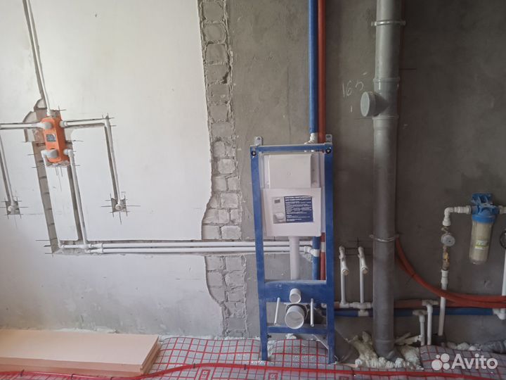 Монтаж Водопровода. Канализация. Сантехник