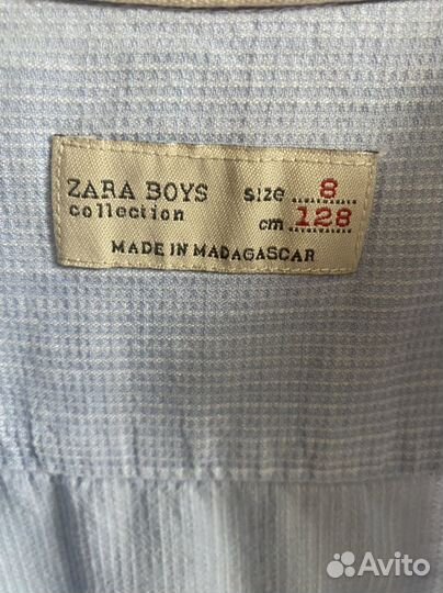 Рубашка zara для мальчика 128