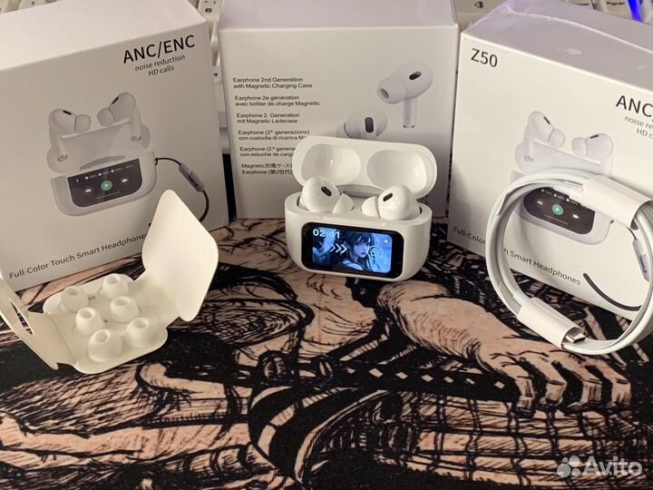 Запечатанные Airpods pro 2 с экраном