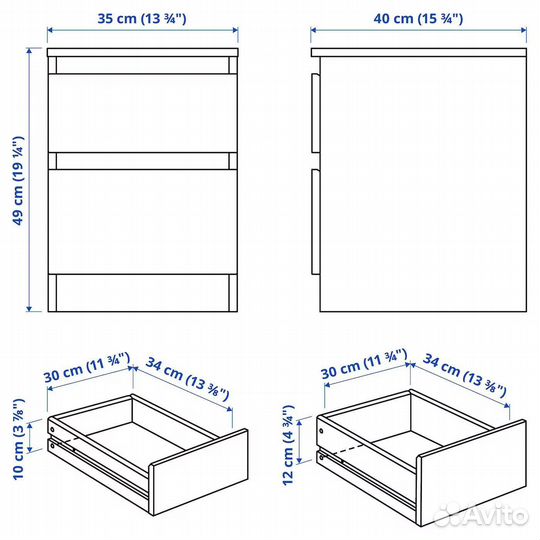 Прикроватная тумба IKEA