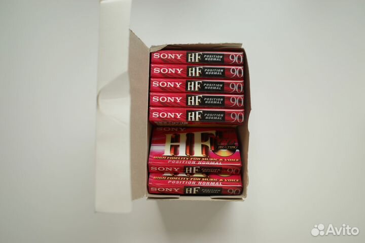 Аудиокассеты Sony HF position normal 90 новые
