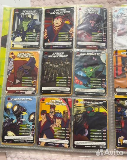 Карточки черепашки ниндзя +Альбом путь ниндзя