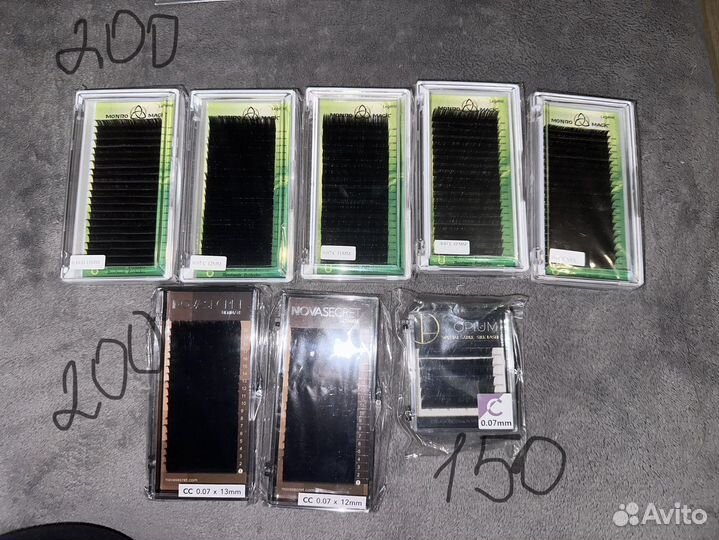 Ресницы для наращивания, материалы