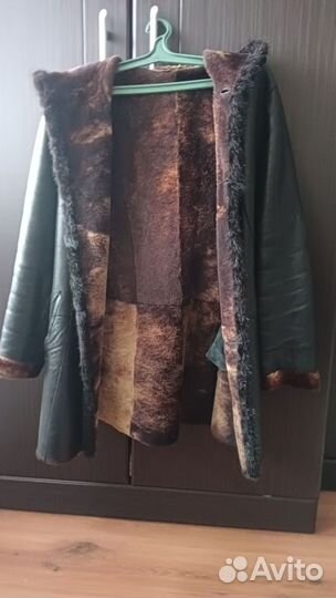 Дубленка натуральная женская с капюшоном