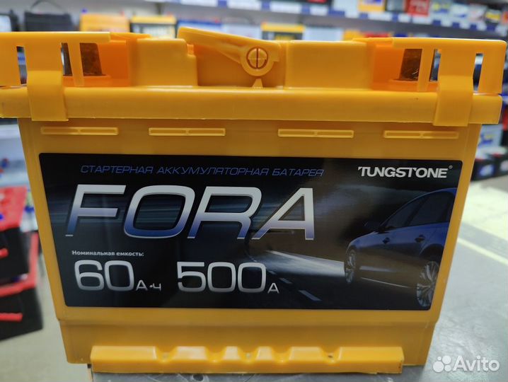 Акб 60Ач Fora прямая полярность на Ваз, Нива