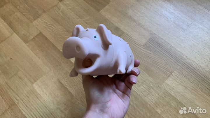 Хрюшка свинья игрушка резиновая