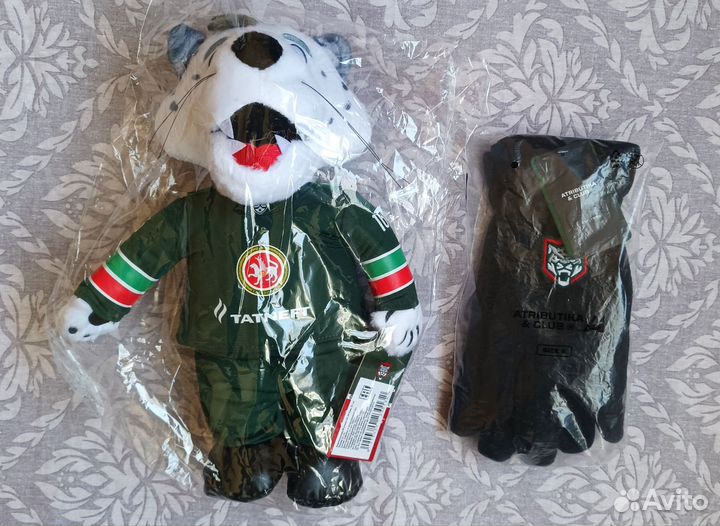 Набор кхл Ак Барс игрушка + перчатки