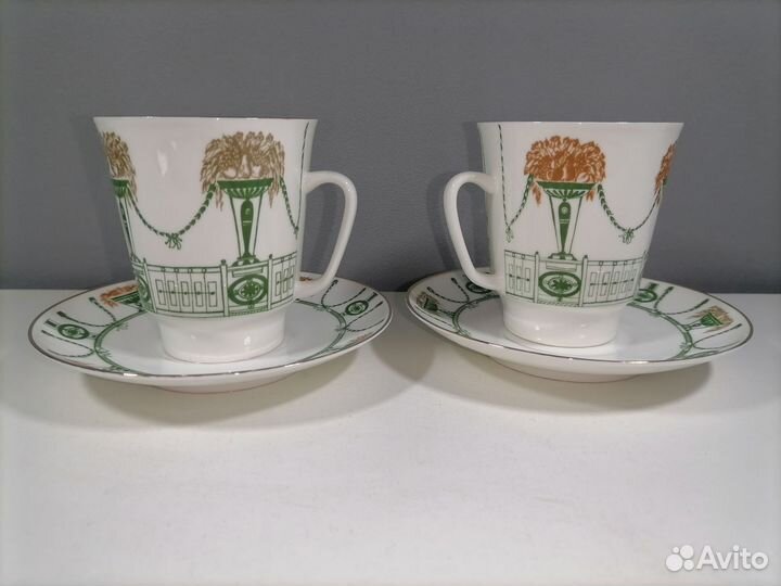Кофейная пара лфз костяной фарфор