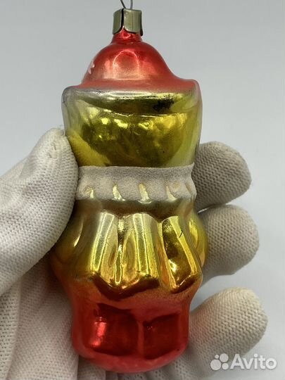 Ёлочная игрушка Кот в сапогах СССР (Сзр)