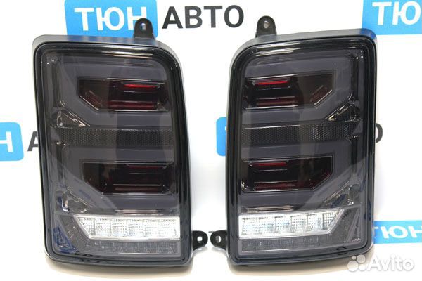 Задние фары для Нива 2121 Ровер, Черные