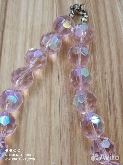 Бусы из горного хрусталя