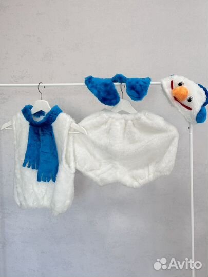 Костюм новогодний Снеговик р.110-116(4-5,5 лет)