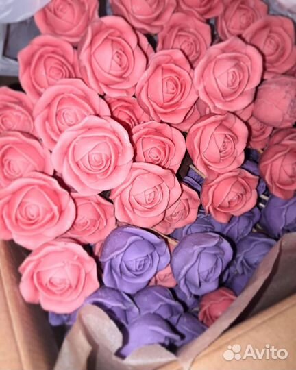 Шоколадные цветы розы,тюльпаны,пионы