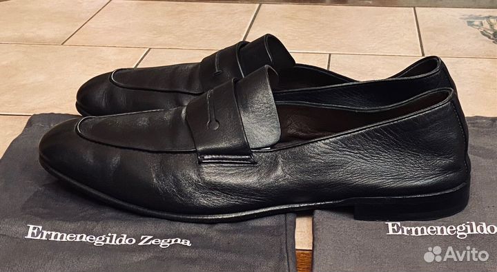 Лоферы Ermenegildo Zegna р.44 оригинал