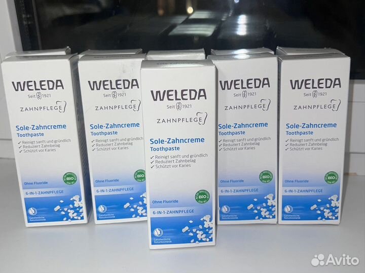 Weleda зубная паста солевая,растит,детская и др