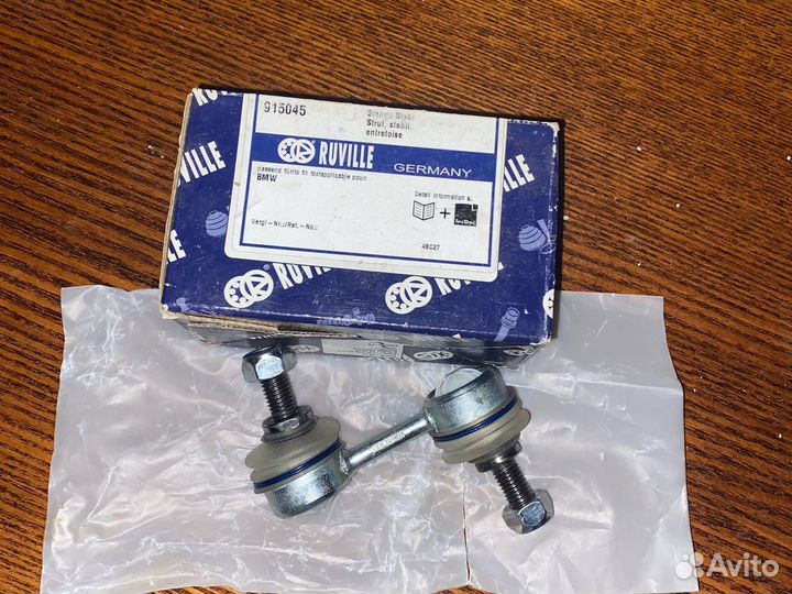 Стойки стабилизатора 915045 ruville на бмв