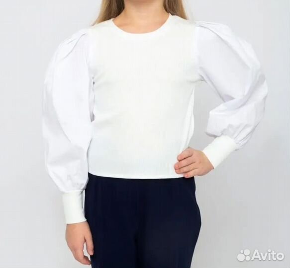 Блузка школьная 128-134 новая